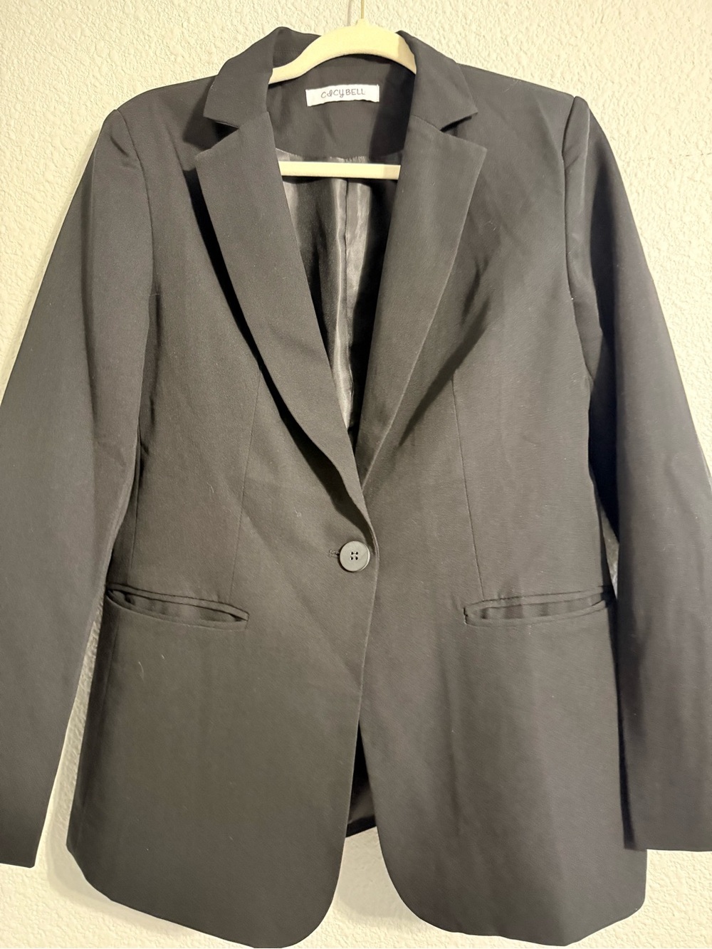 CicyBell Women's Black Single-Button Blazer